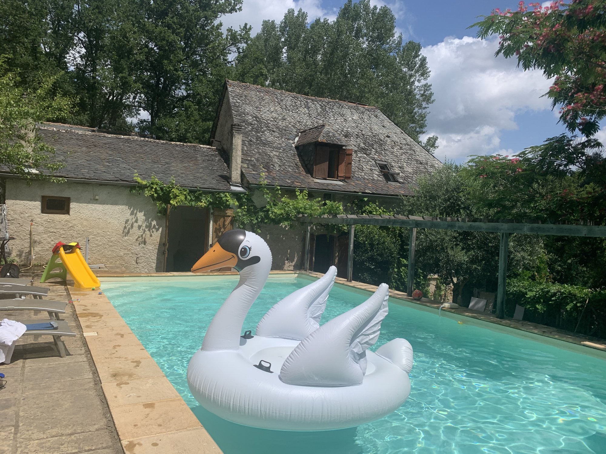The pool in the afternoon
